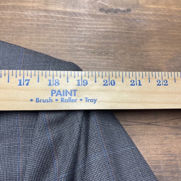 Oak Hall Mens‎ 44R Blazer Jacket 100% Wool Plaid Lined Suit Coat Professional - Picture 8 of 12